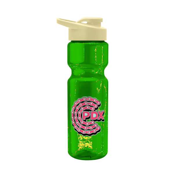 Blazer 28oz Transparent Bike Bottle w/Drink-thru Lid 309