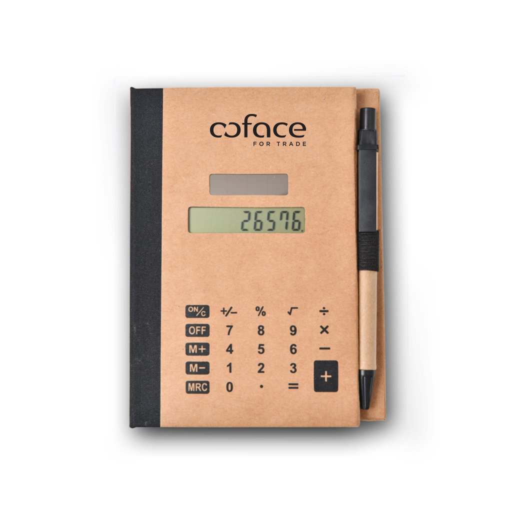 Eco-Friendly Recycled Solar Calculator Gift Set with Pen, Notepad, Sticky Notes & Flags 5