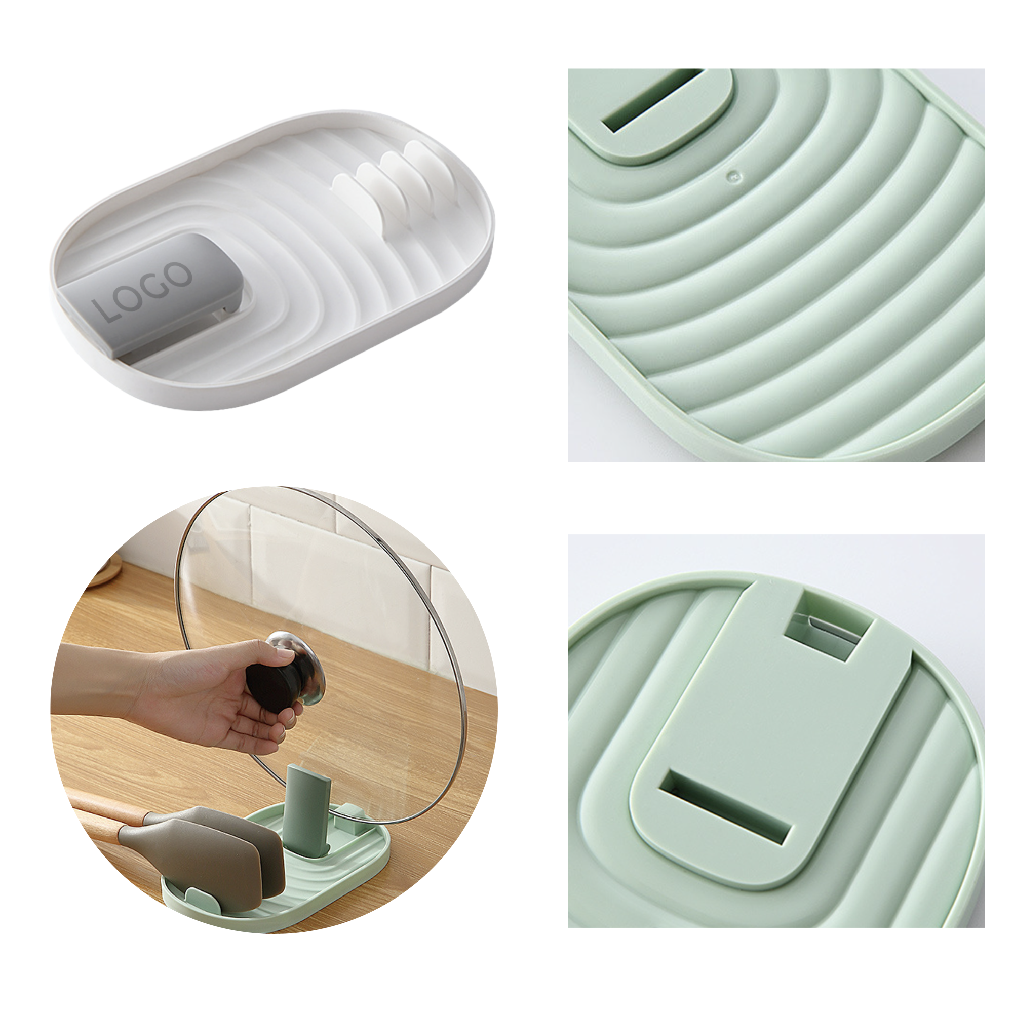 MOQ 10 PCS Convenient Pot Spatula Storage Rack 2