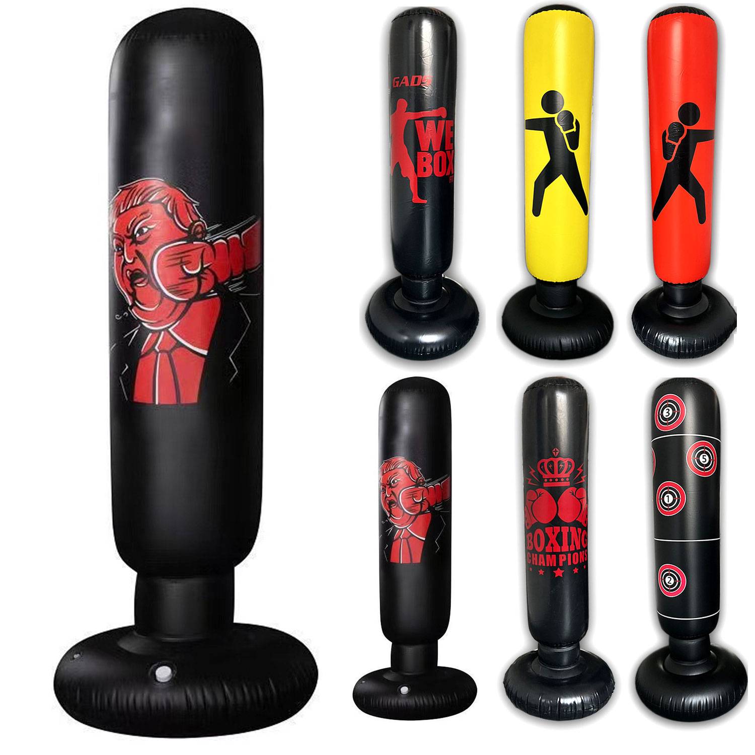 Custom Inflatable Standing Punch Bag Tumbler Boy 9