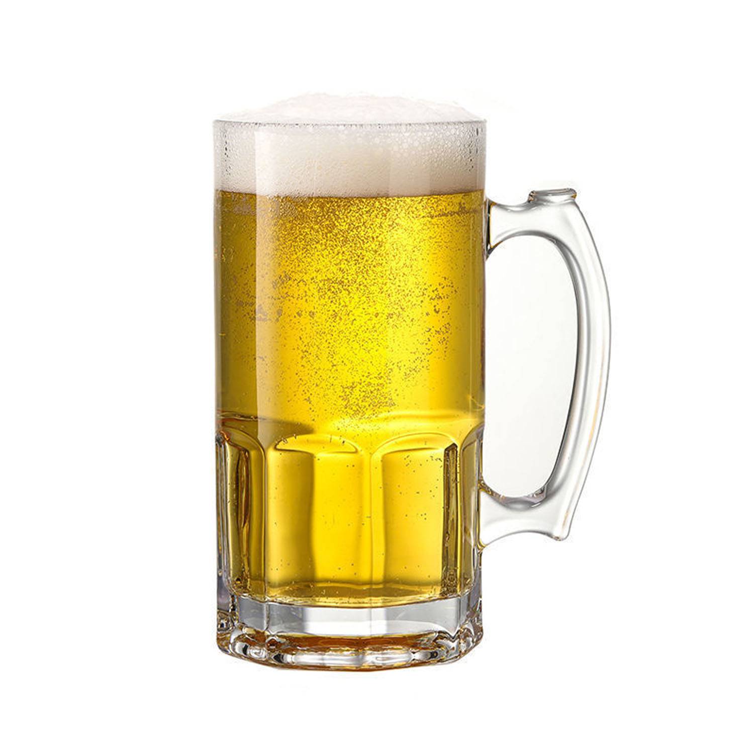 35oz Heavy Large Capacity Clear Glass Beer Mug 4