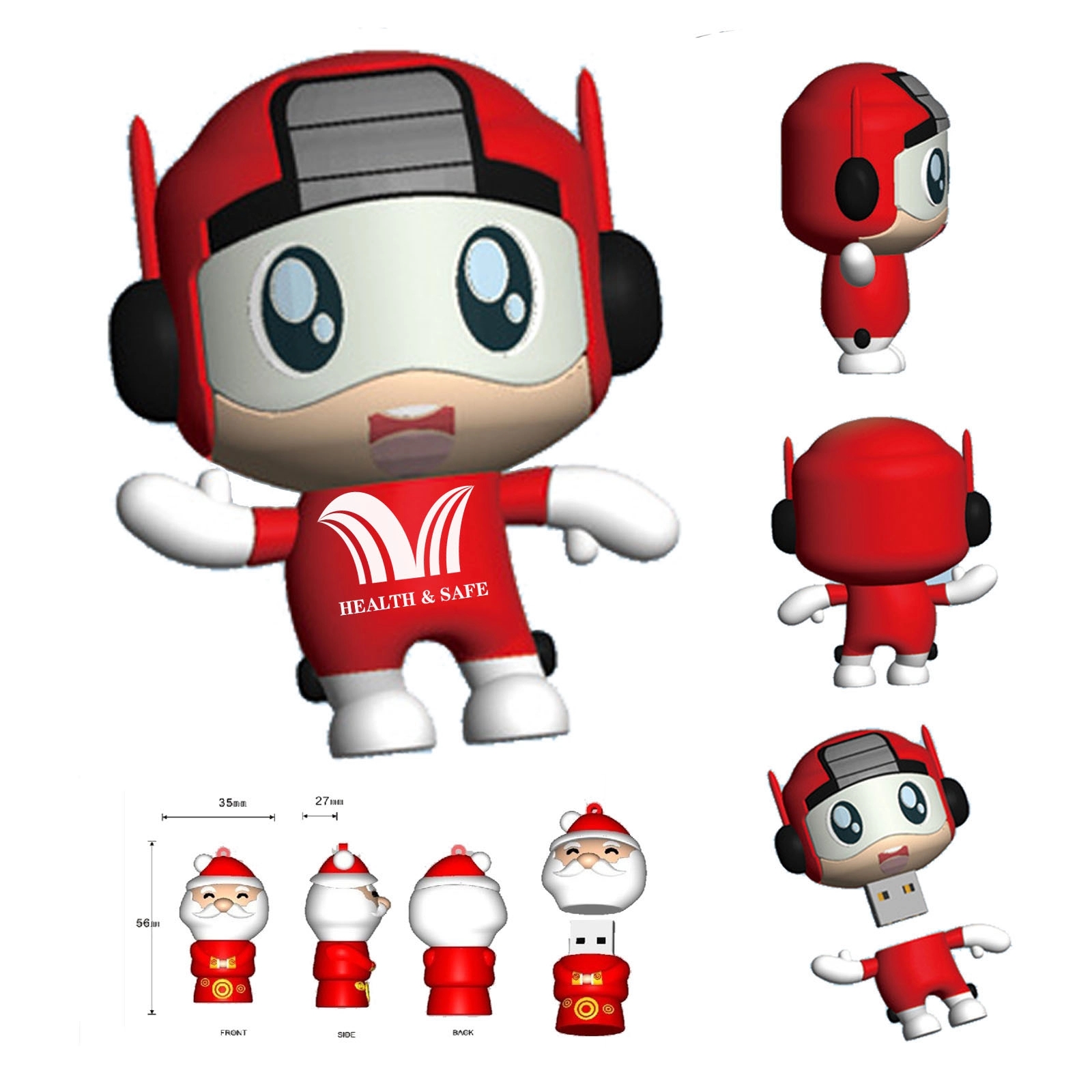 Creative Cartoon 16Gb Usb Flash Drive 3