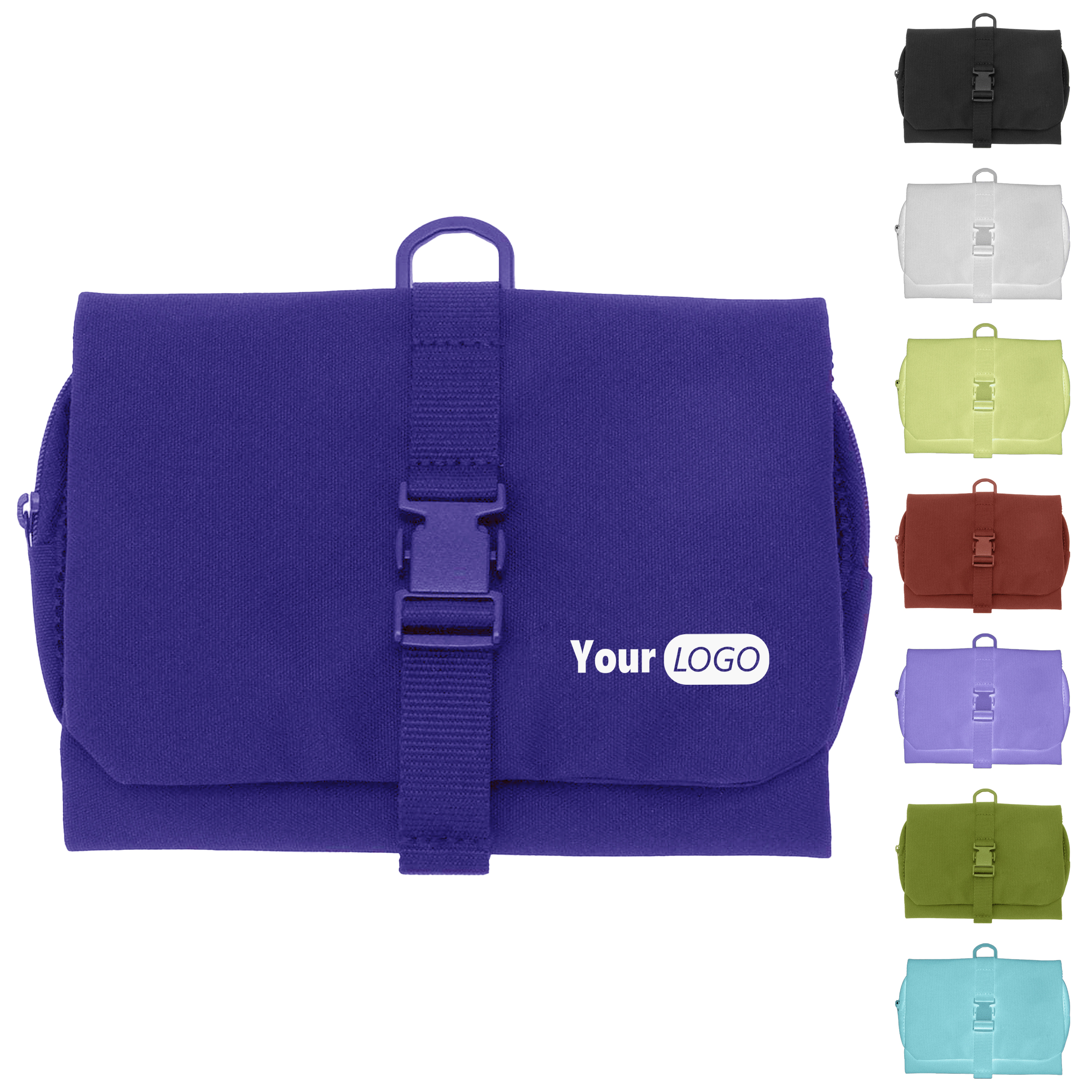Polyester Compact And Durable Hanging Toiletry Bag For Easy Organization 2