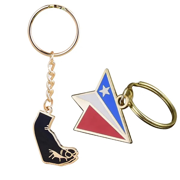 1" Hard Enamel Keychain 9