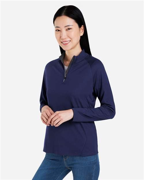 Women's Origin Performance Pique Quarter-Zip Pullover - CE418W 12