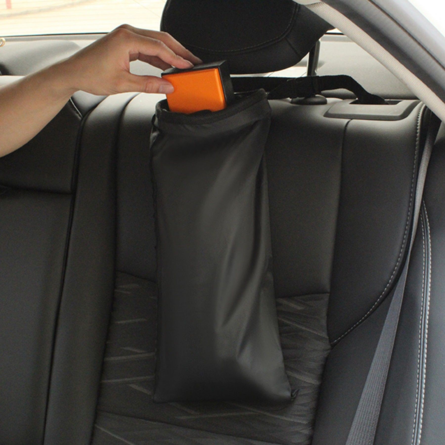 Waterproof Car Trash Can Back Seat Hanging Garbage Bag 12