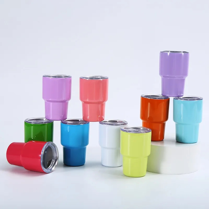 2 oz Mini Tumbler Stainless Wine cup With Straw 5