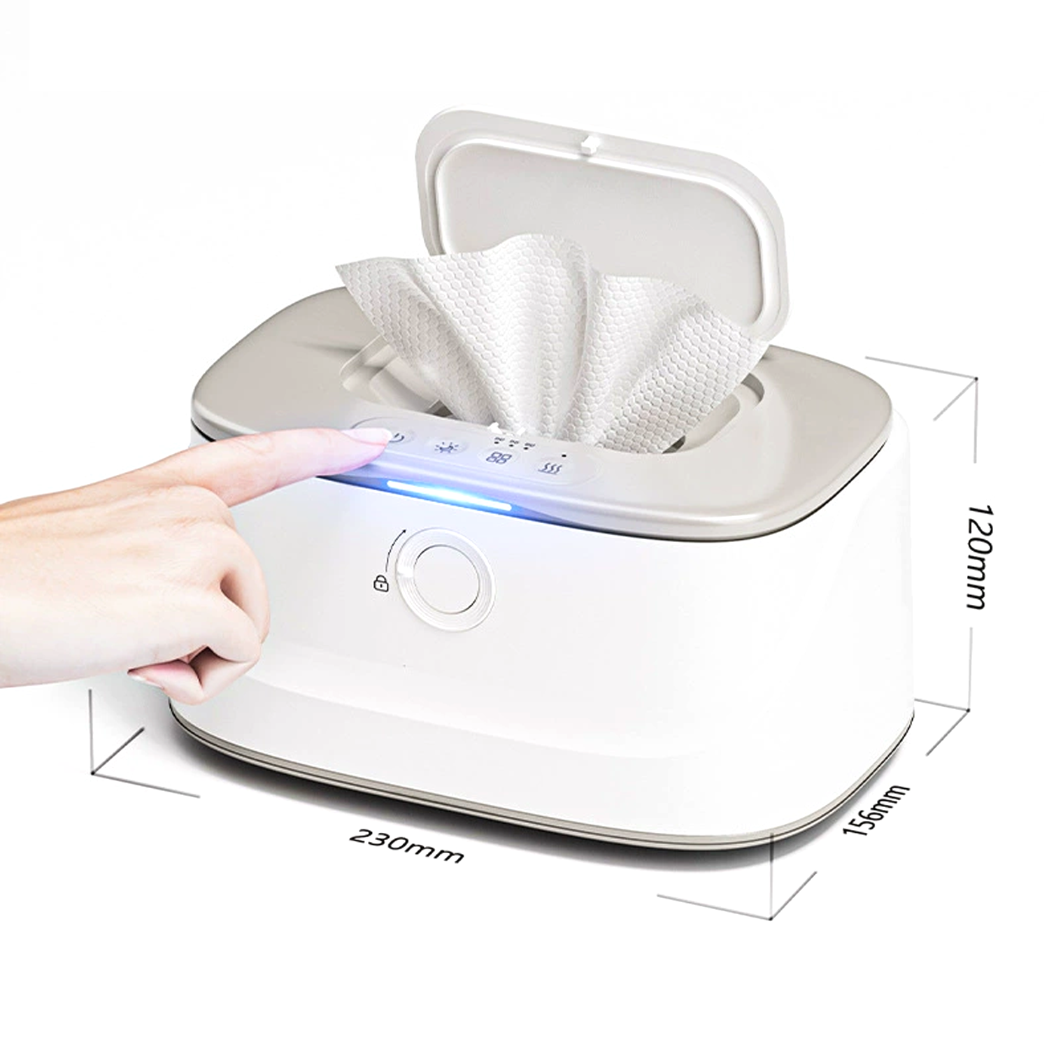 USB plug-in portable heated wet wipe box 2