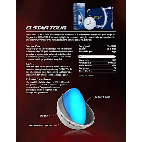 Srixon Q-STAR TOUR Golf Balls - 12 Pack 33