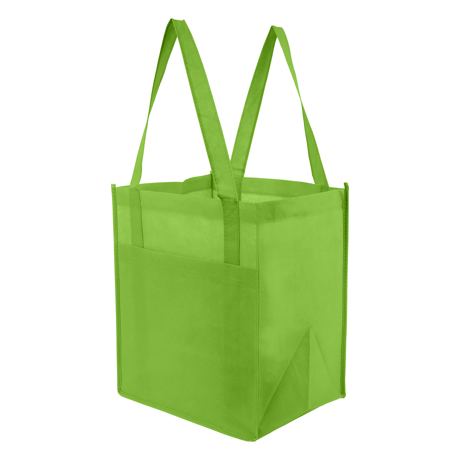 30% OFF SALE until 9/1 - Lime Green Pocket Shopper Tote 1