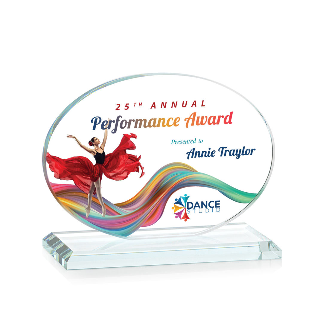 Austin (Horiz) VividPrint™ Award -  Clear 3