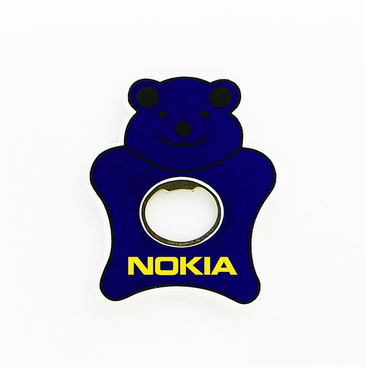 Jumbo size teddy bear shape magnetic bottle opener 1