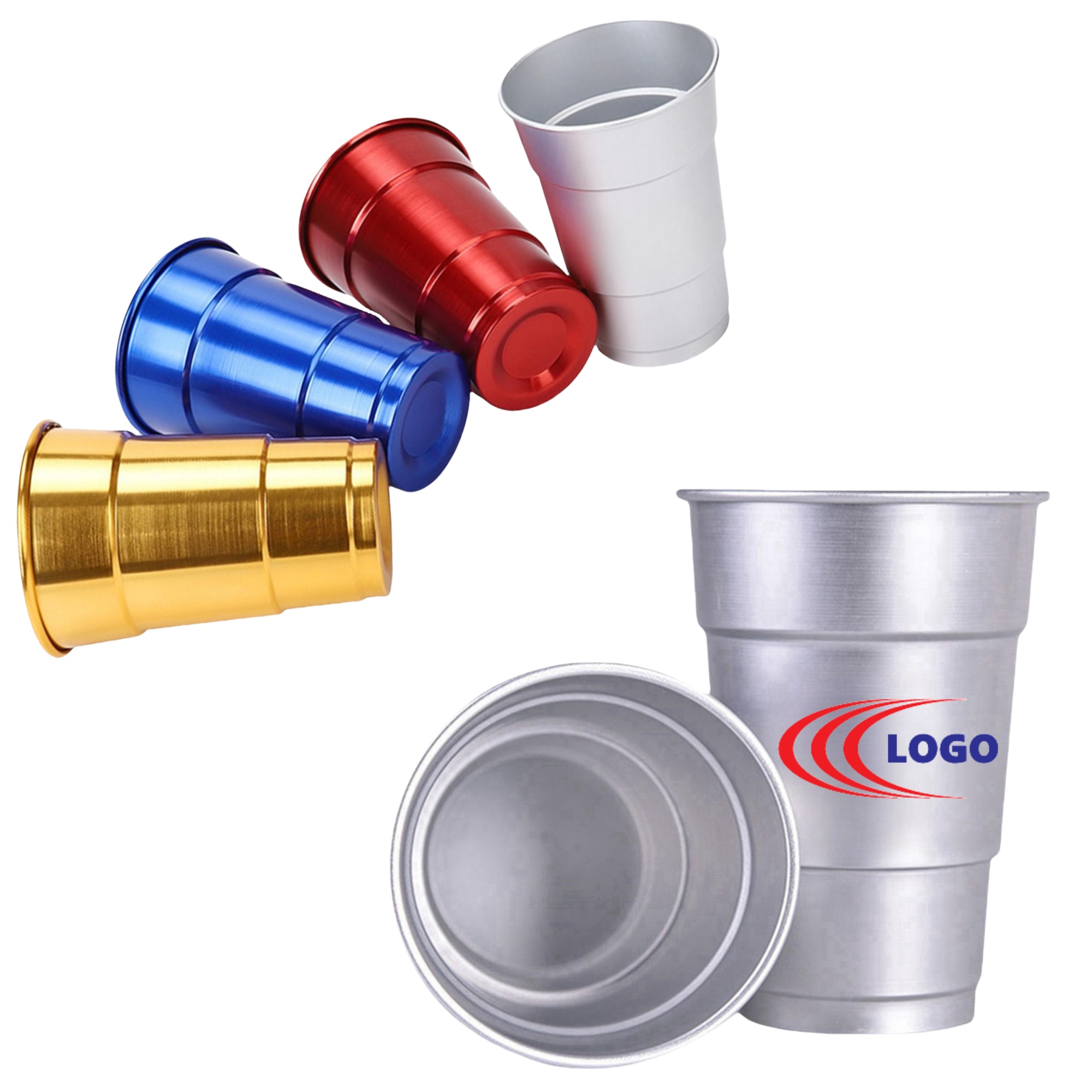 16oz Reusable Aluminum Festive Tumbler 2