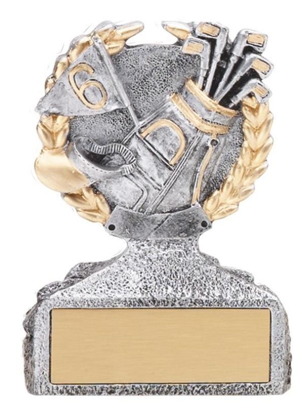 Golf Pewter & Gold Sculpture Award 2