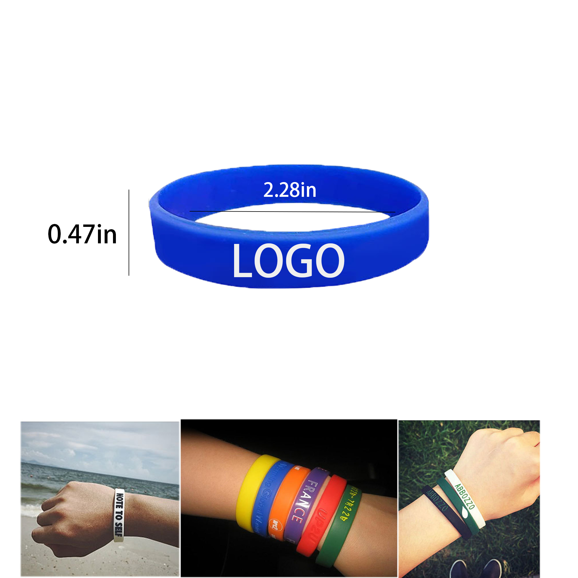 Custom Printed Silicone Wristbands 1