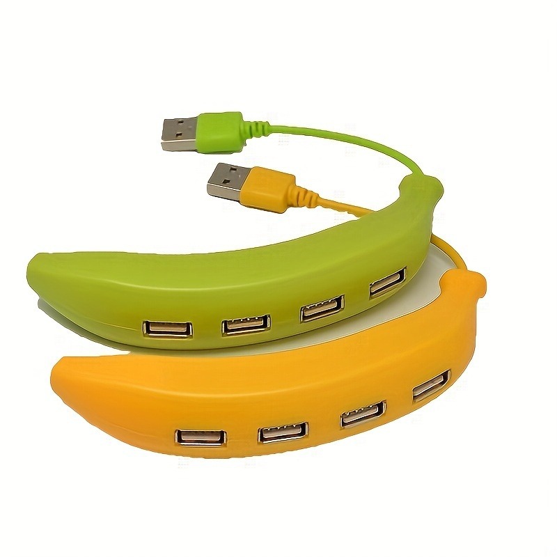 Banana Shape Usb 2.0 Hub Splitter 4 Port Adapter 4