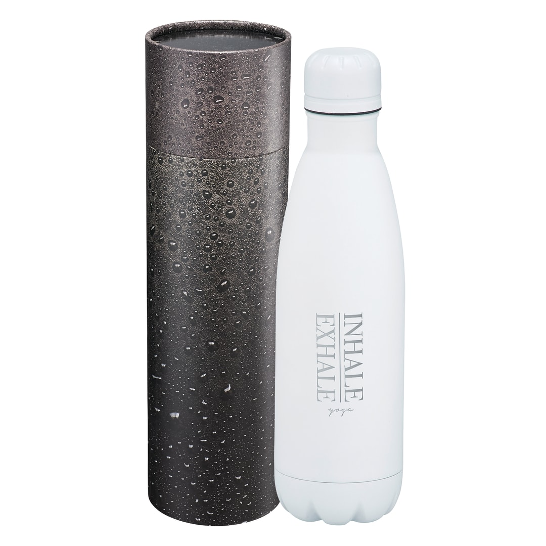 Copper Vac Bottle 17oz With Cylindrical Box, custom water bottle with logo imprint 33