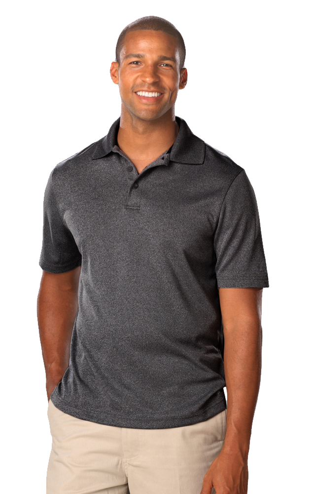 Men's Heathered Polo 4