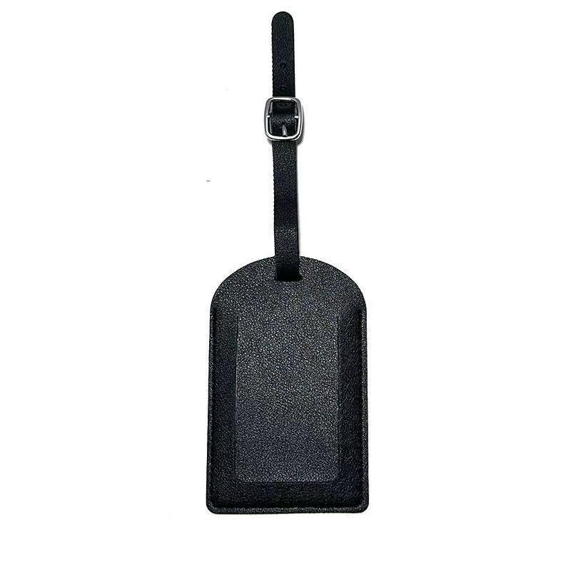 PU Leather Luggage Tag W/ Flip Open Window 7