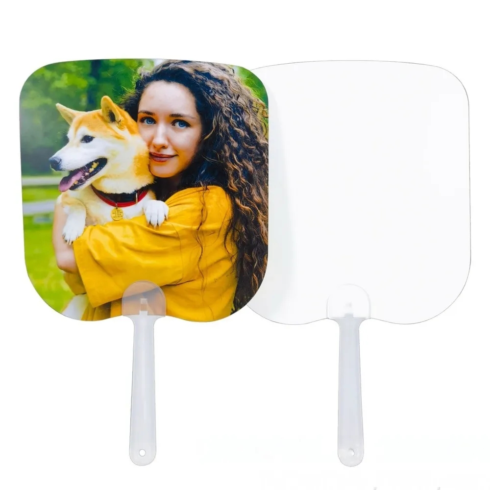 Double Sided Paddle Hand Fan 10