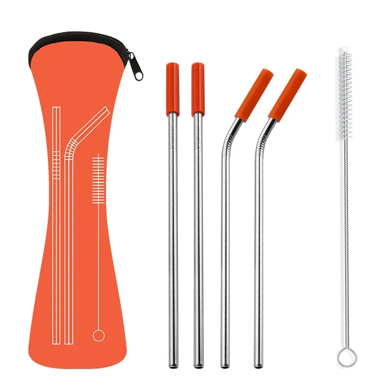 Stainless Steel Straws,Reusable With Cleaning Brush 2