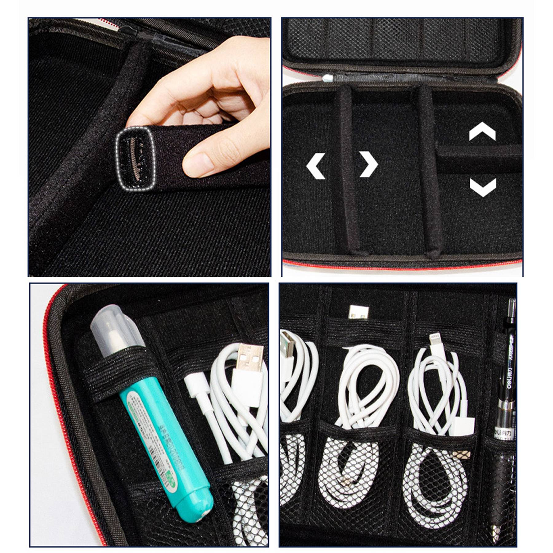 Travel Waterproof Electronics Cable Organizer Bag 8