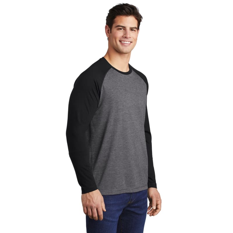 Sport-Tek PosiCharge Long Sleeve Tri-Blend Wicking Raglan Tee 18