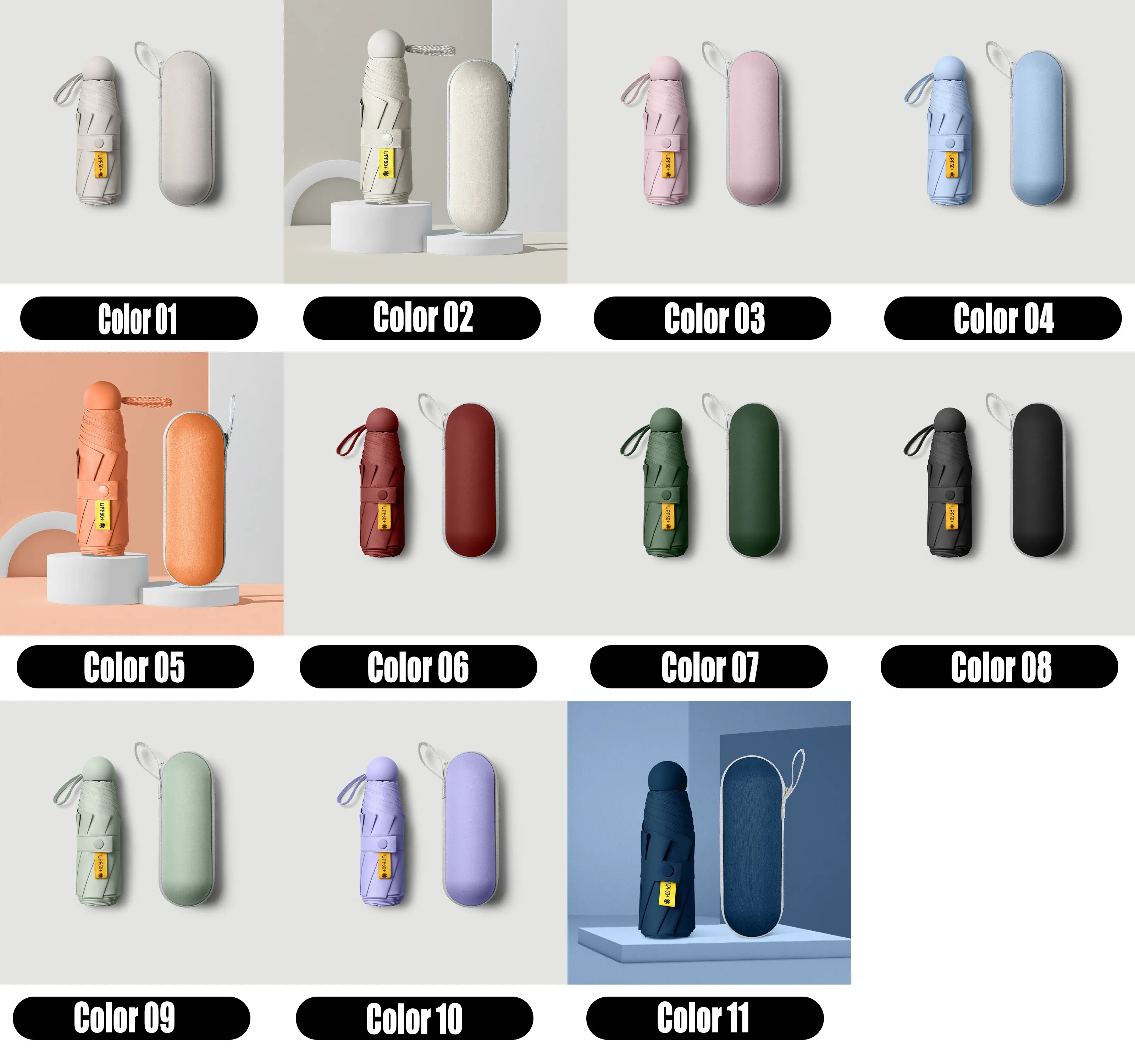 Wholesale Windproof Compact Umbrellas Bulk Custom Logo Promotional Gifts 1