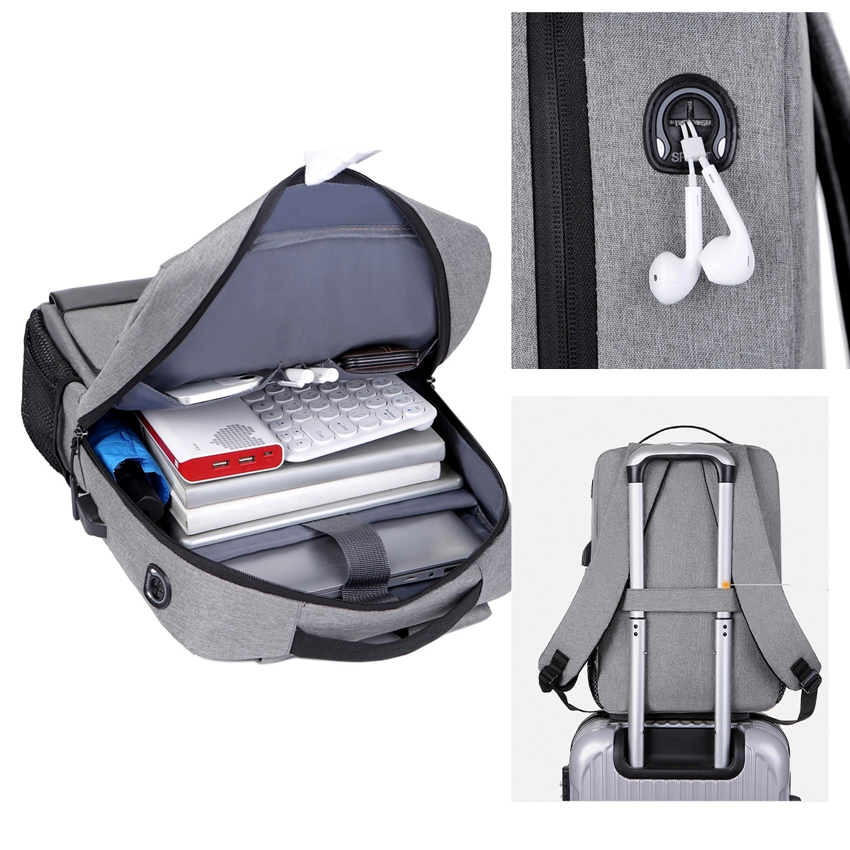 Usb Charging Large Backpack For Men 4