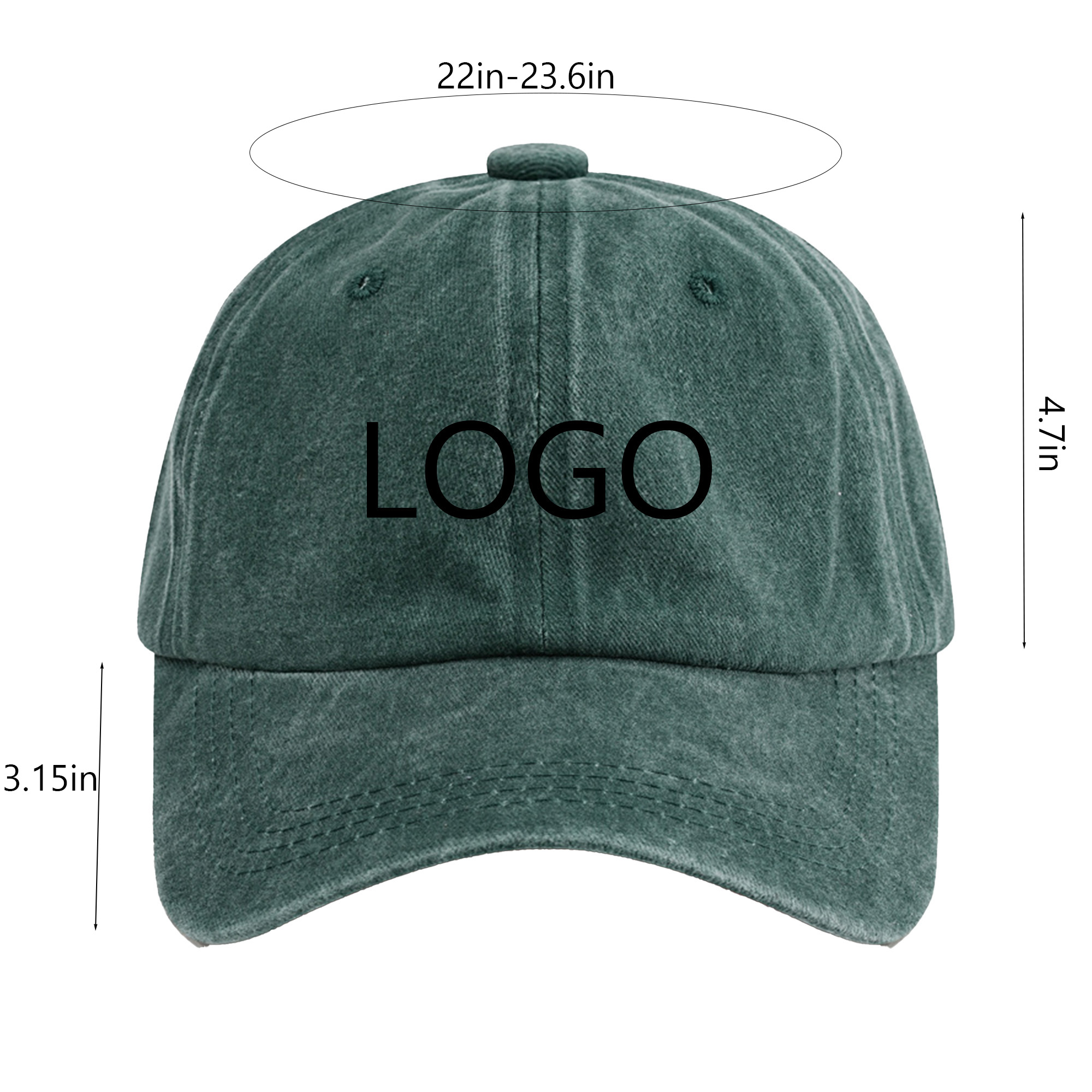 Washed Cotton Baseball Cap 1