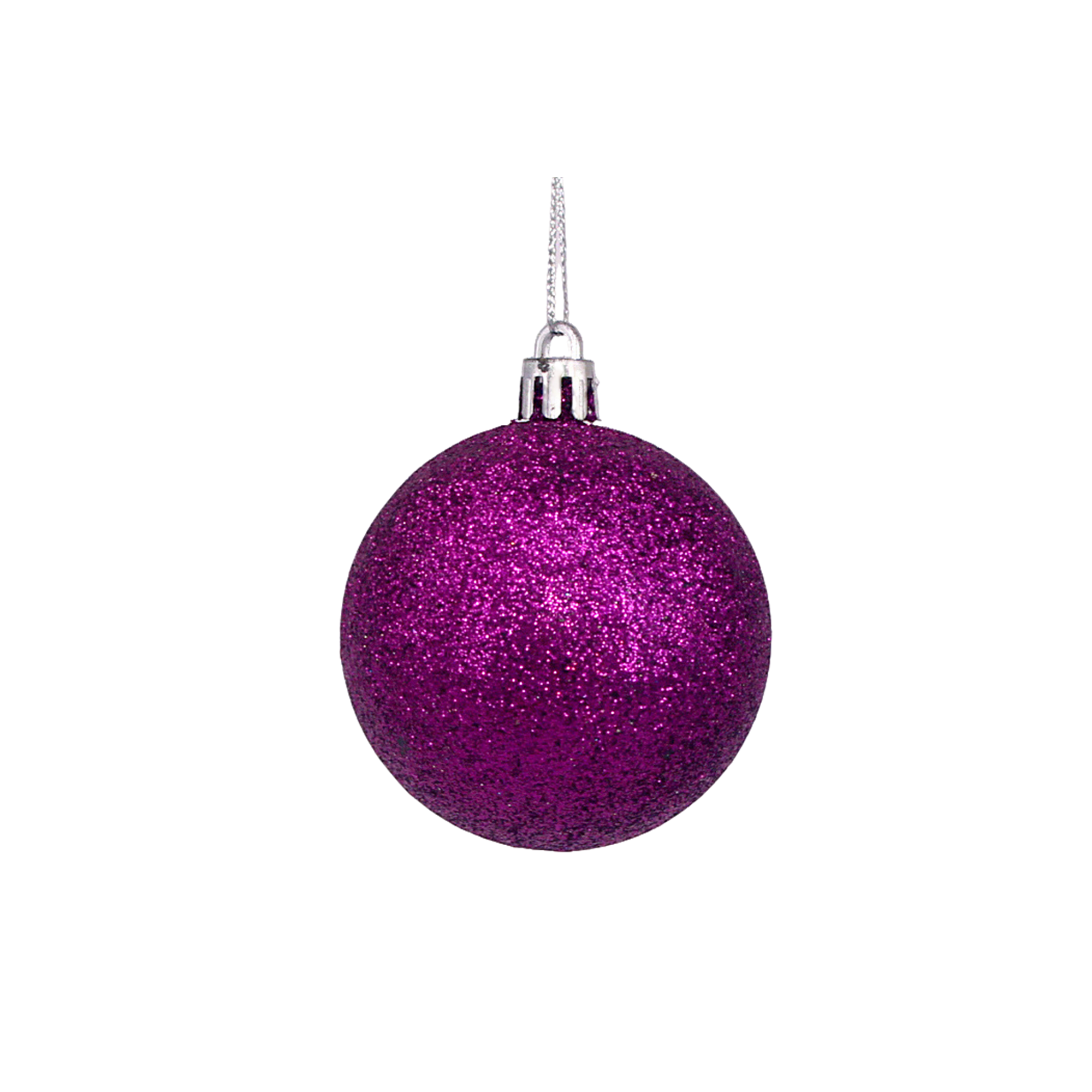 Plastic Ornament Ball With Aluminum Plate 3.2" Diameter 14