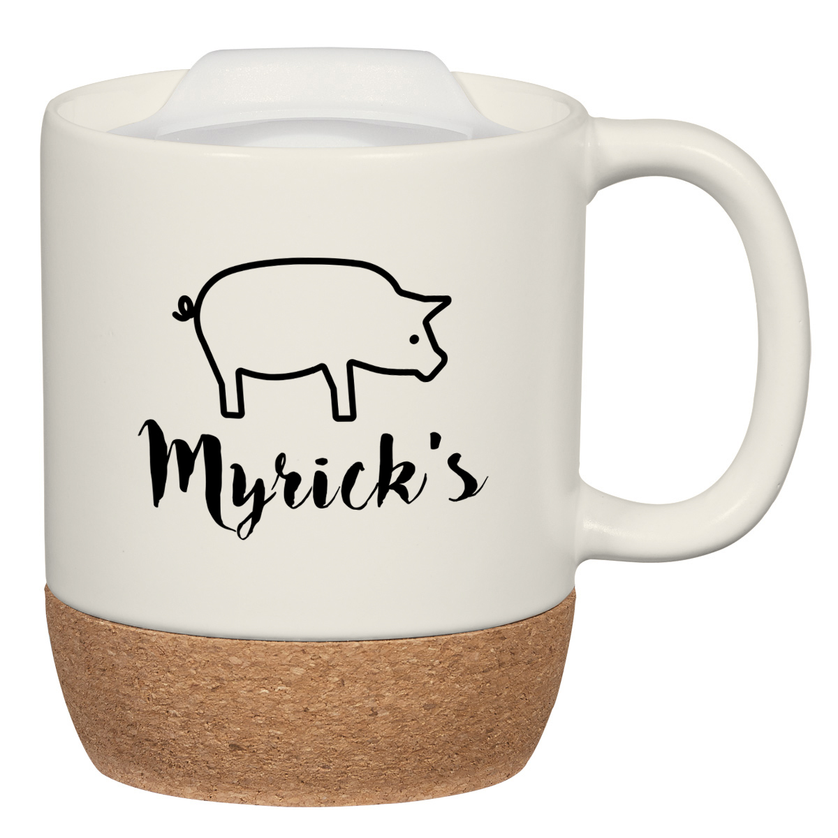 14 Oz. Cork Base Ceramic Mug 26