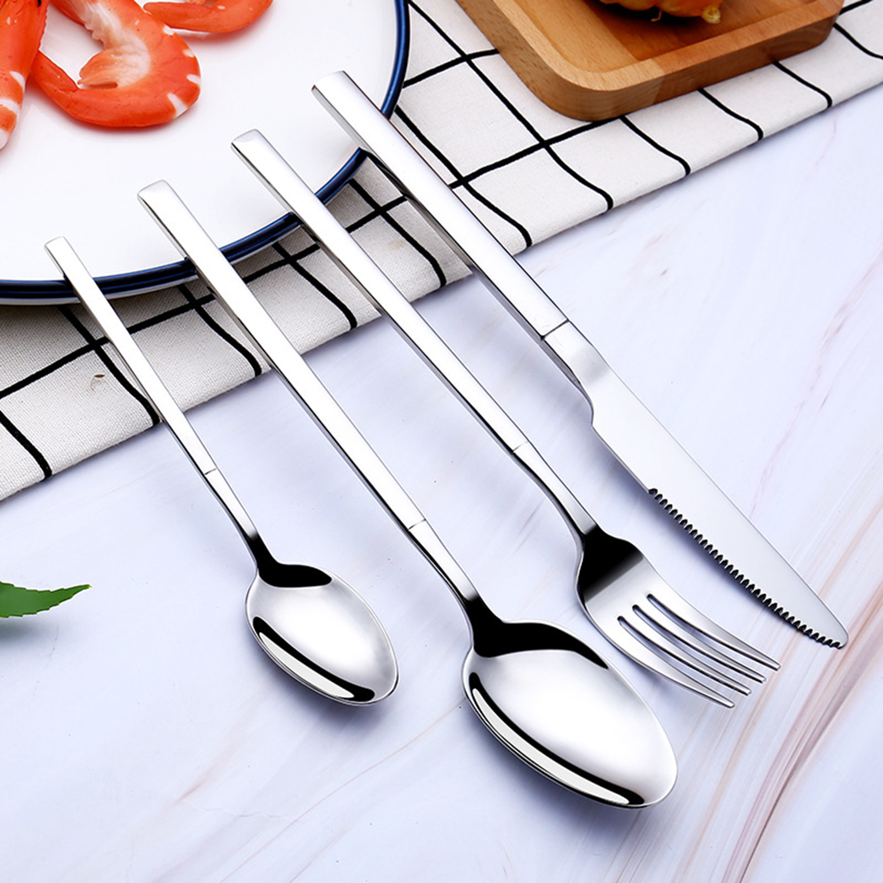Stainless Steel Flatware Dinnerware Cutlery Spoon Fork Set 2