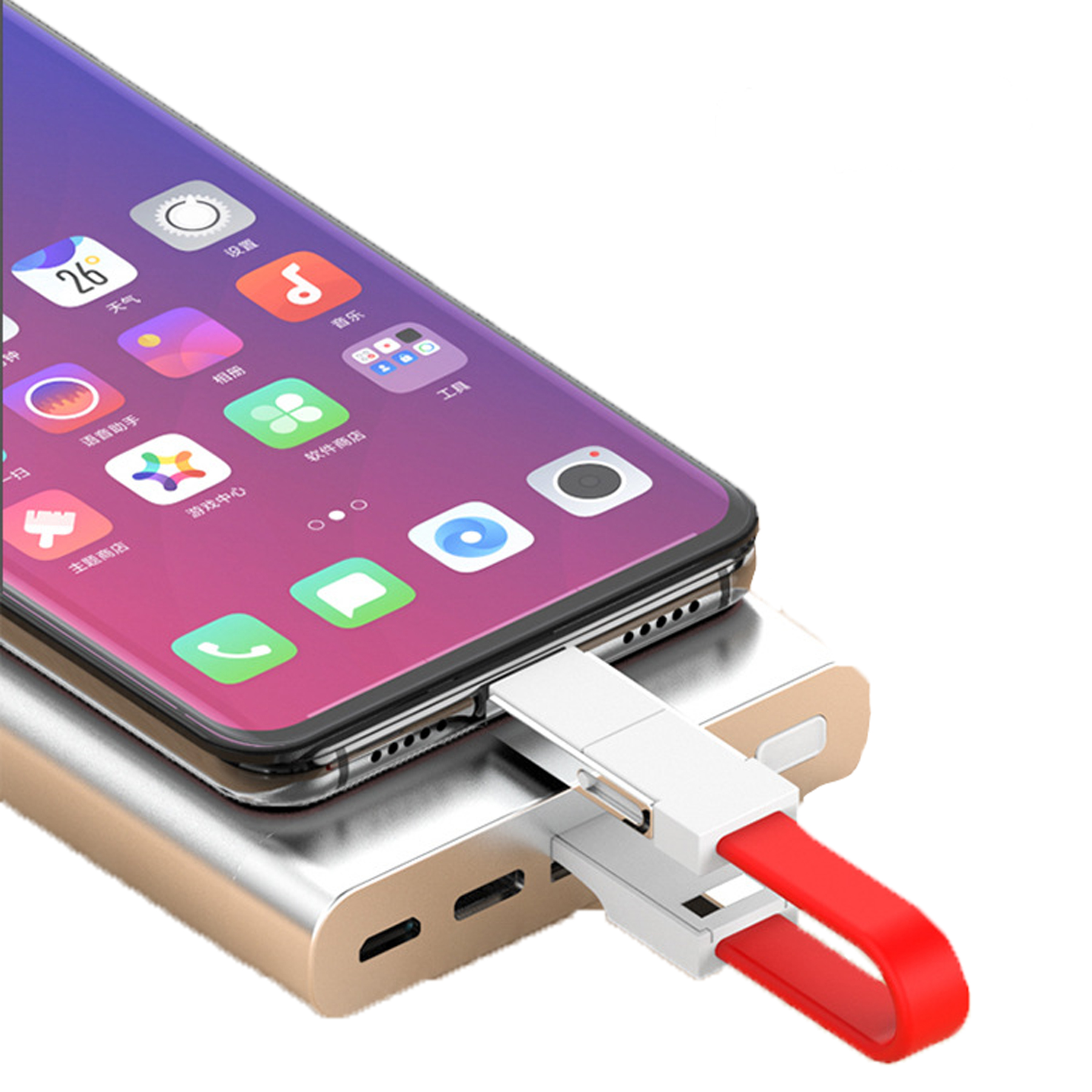 3-in-1 Mini Magnetic Charging and Data Cable Keychain 9