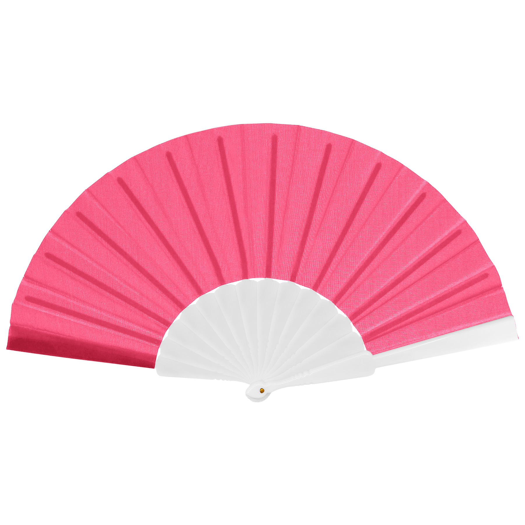 Full-color Folding Polyester Fans With Plastic Handle 4