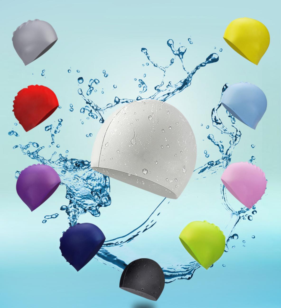 Silicone Swim Caps For Adults 1