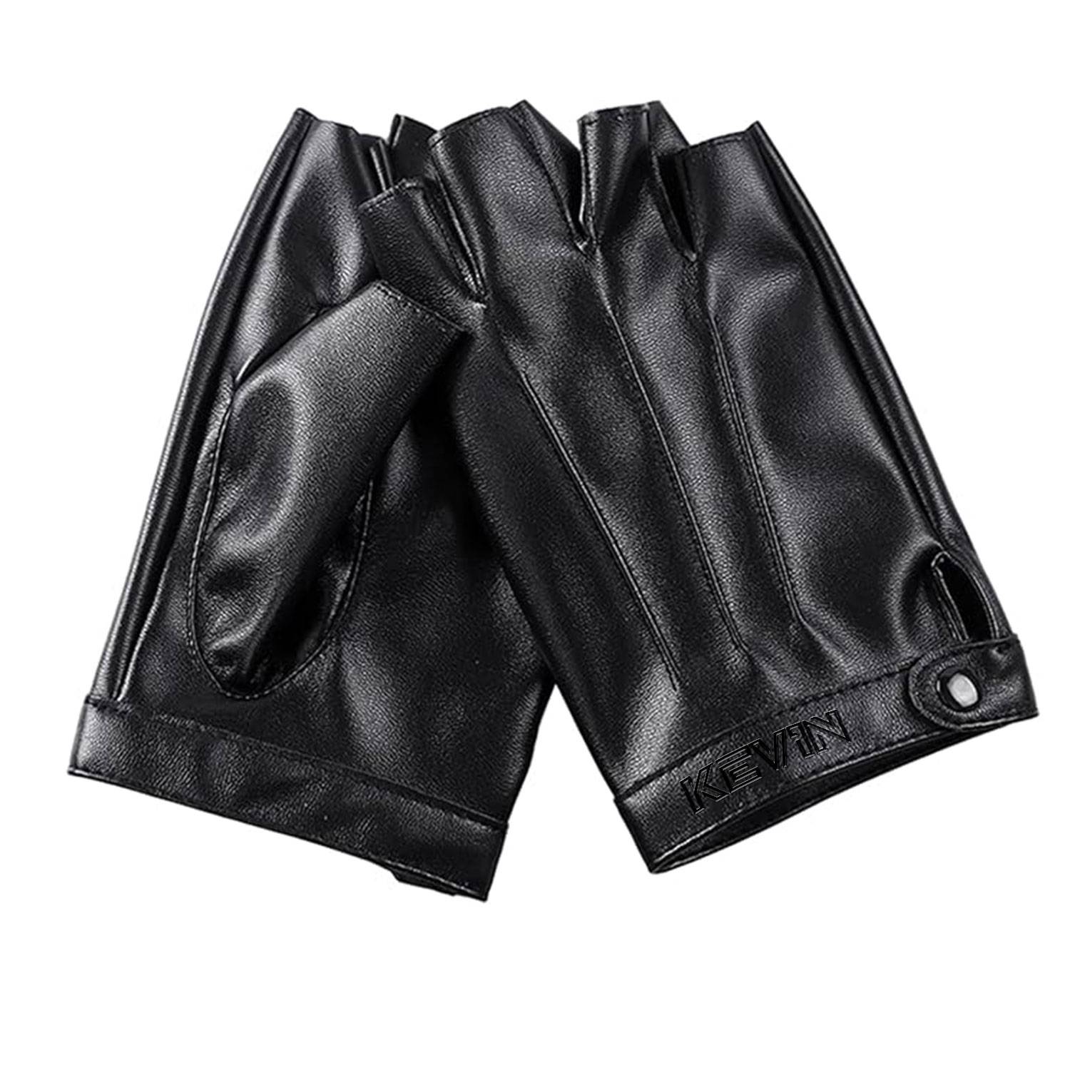 Artificial Leather Half-Finger Gloves 2
