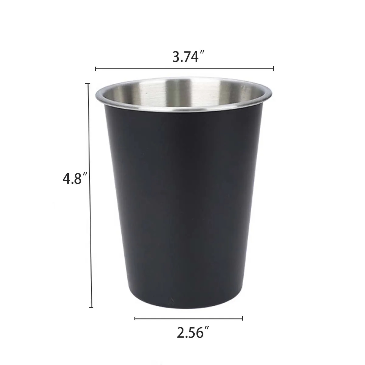 Stainless Stee Stackable Pint Drinking Cup 3