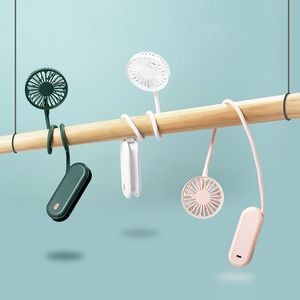 Mini Desk Flexible Folding Neck Hung Wearable Fan 2