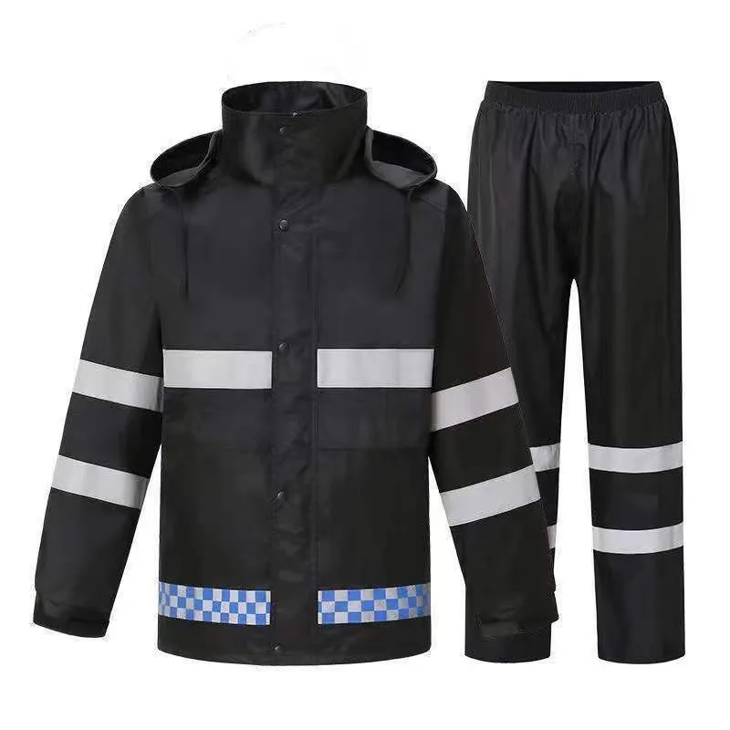 Oxford Reflective Split Raincoat 5
