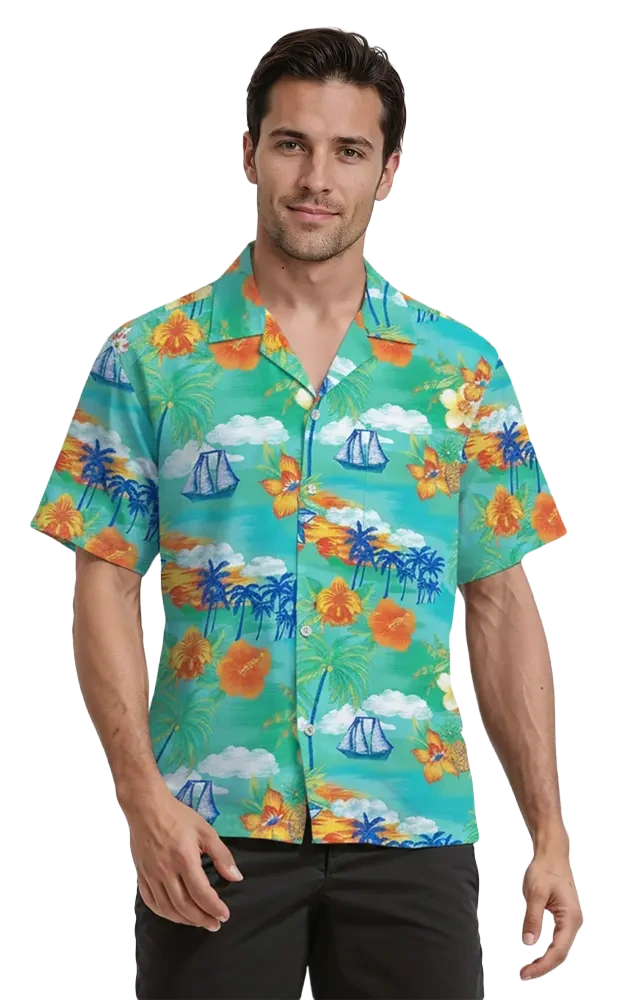Tropic Print Camp Shirt 8
