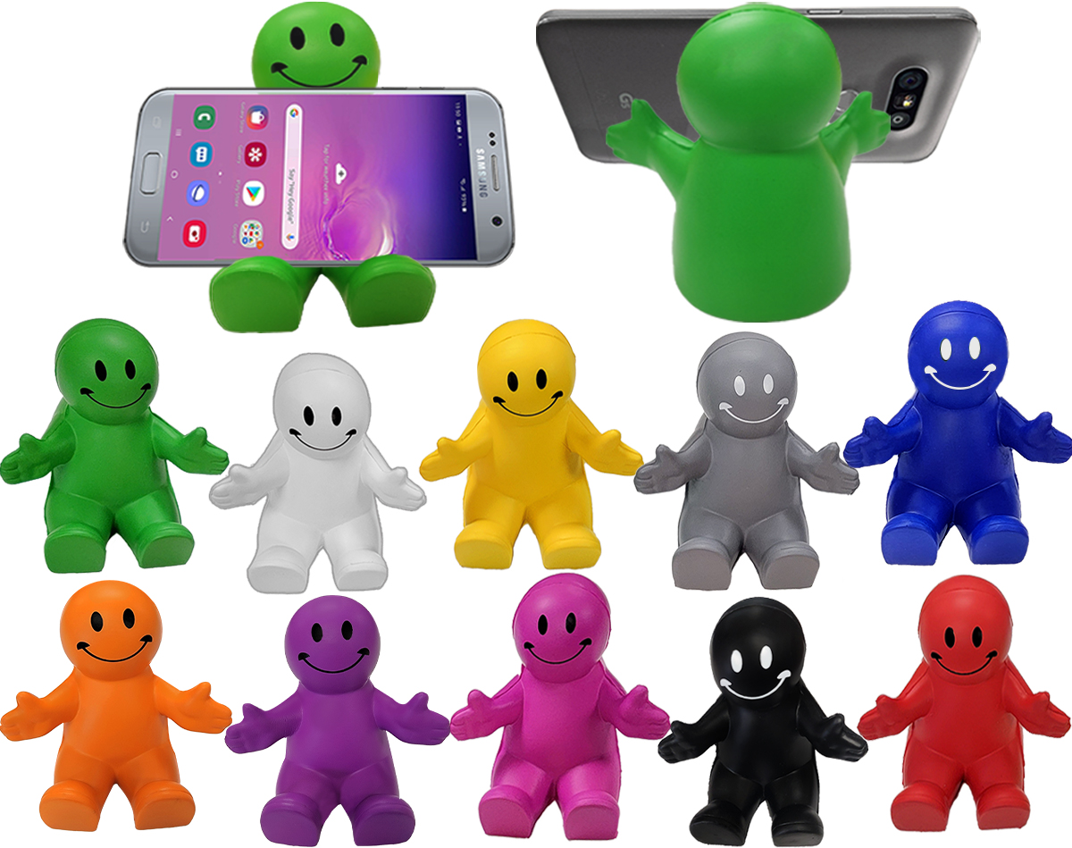 Happy Dude Phone Holder & Squeezable Stress Reliever 10