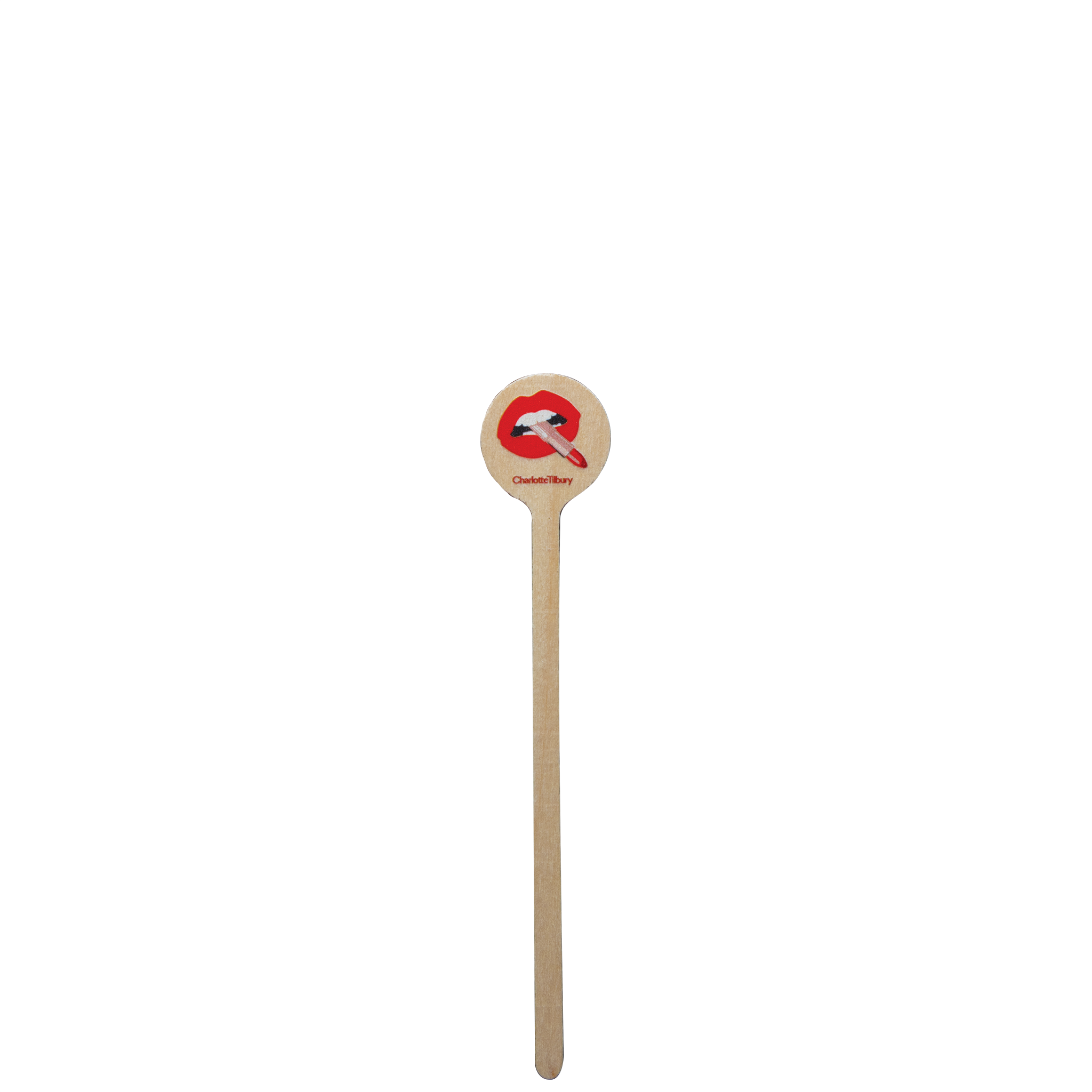 Wood Drink Stirrer 6.000" Round Digital Print 1
