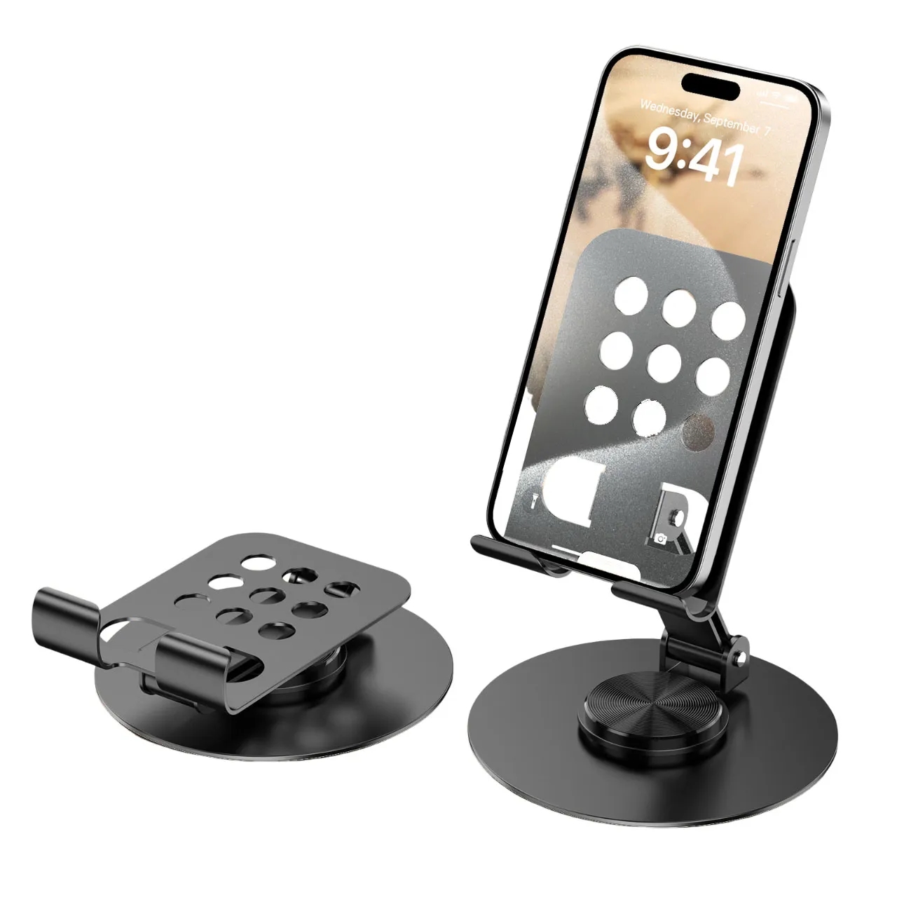 Multi functional lifting desktop phone holder 3