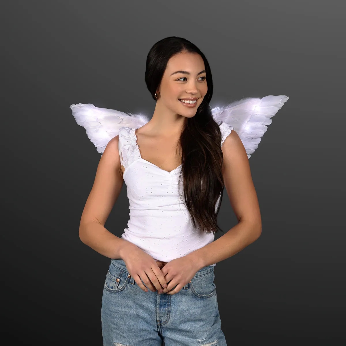 LED Feather Angel Wings, Steady Lighting 4