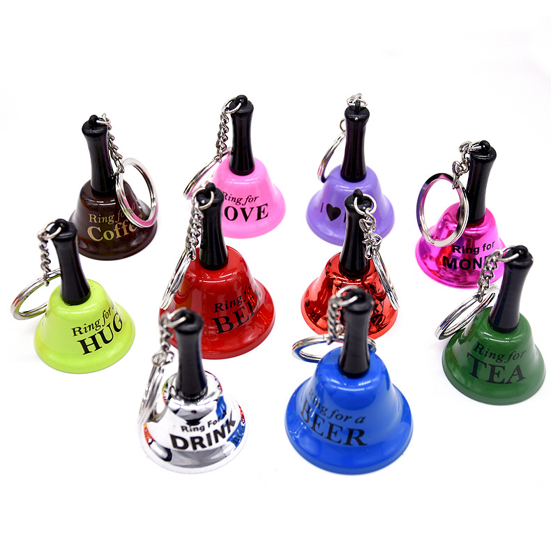 Metal Cowbell Noise Maker with Handle and Key Ring 5