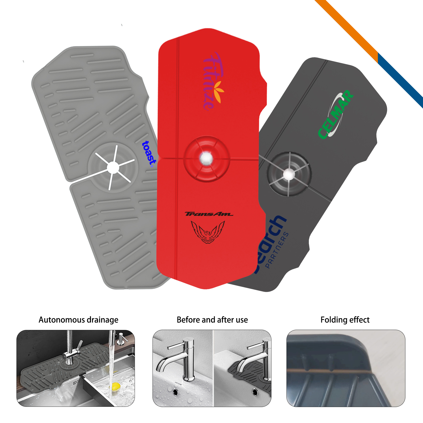 Fox Silicone Sink Mat 2