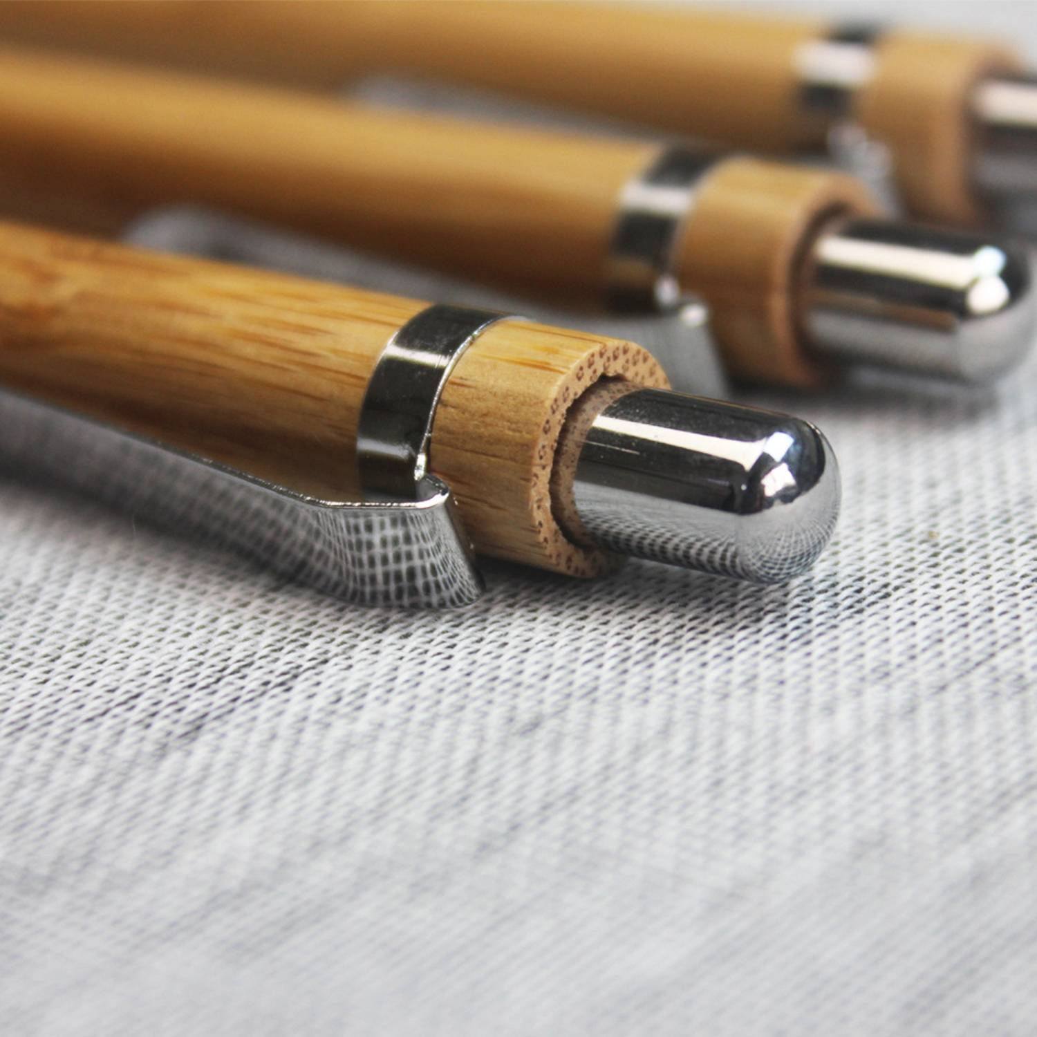 Bamboo Sustainable Retractable Ballpoint Pen 4