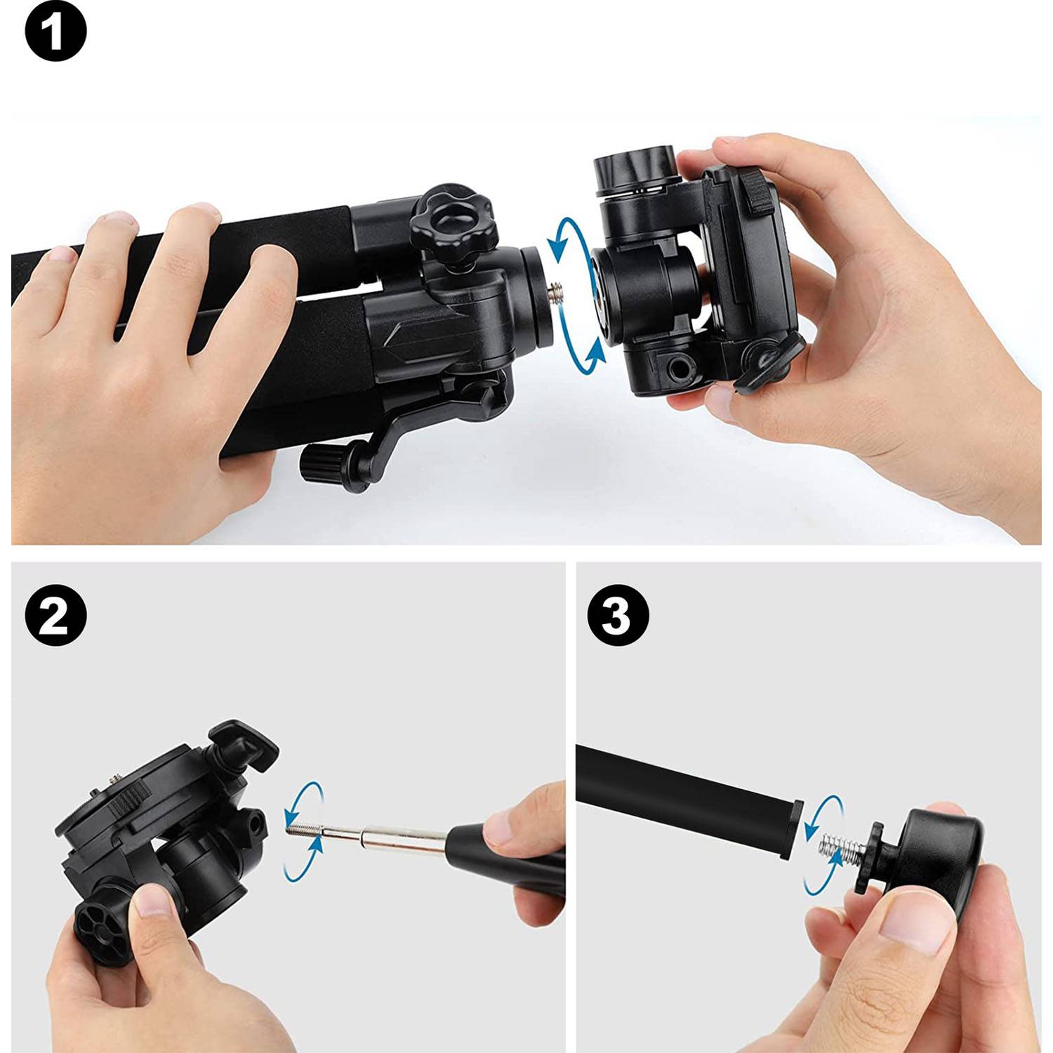 Adjustable Aluminum Alloy Phone Tripod Stand 4