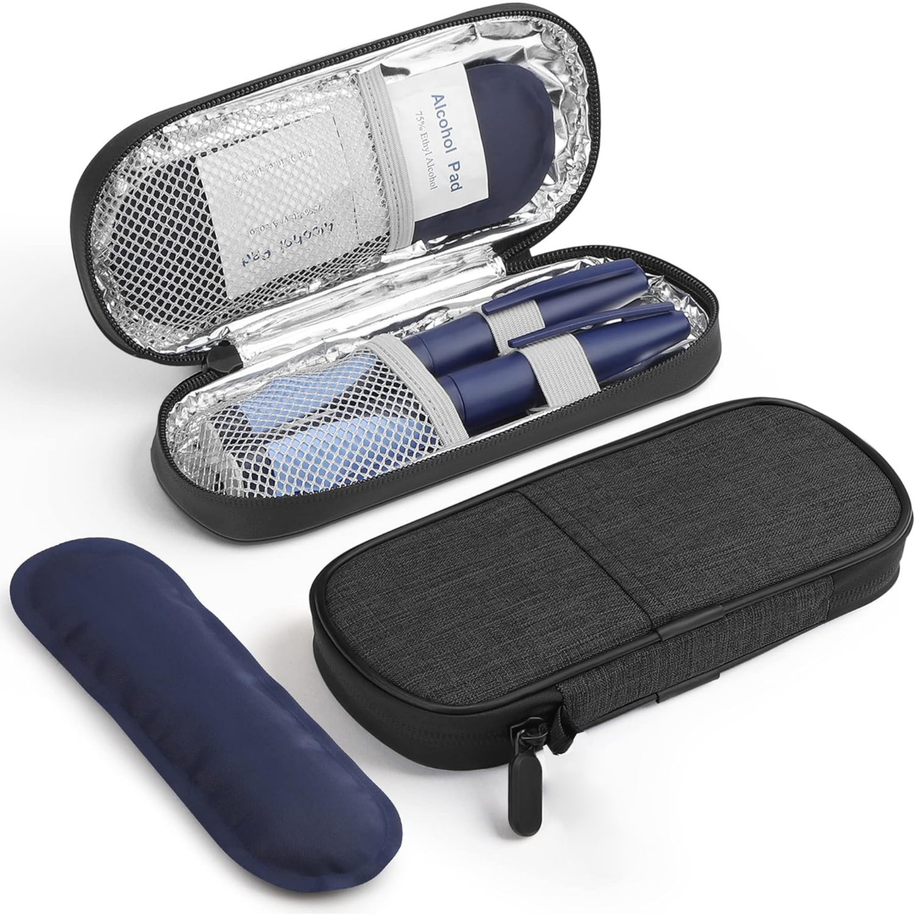 Diabetic Medication Organizer with 2 Ice Packs 2